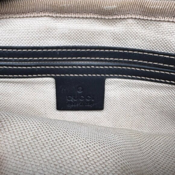 GG Blue Monogram Canvas Messenger Bag